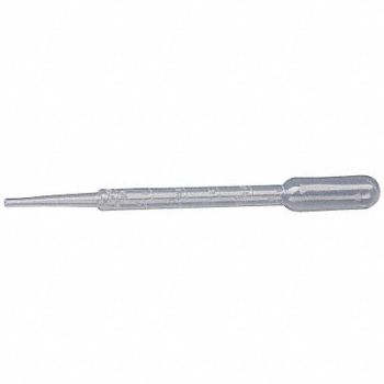 LAB SAFETY SUPPLY Pipette 3mL PK500, 21F249