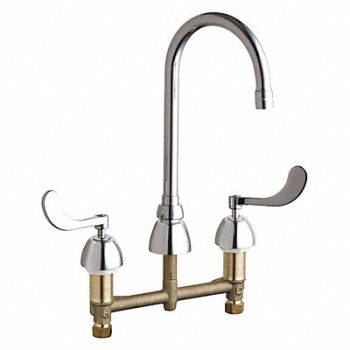 Gooseneck Chrome Chicago Faucets 786, 3TFH8