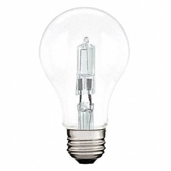 SHAT-R-SHIELD Halogen Bulb A19 2950K 380 lm 29W, 21GP87