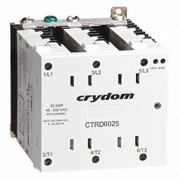 CRYDOM Solid State Relay In 4 to 32VDC 25, 21R944