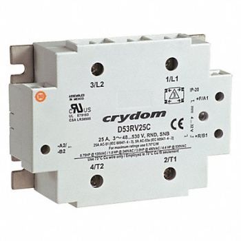 CRYDOM Rev Solid State Relay In 4 to 32VDC 50, 21R948