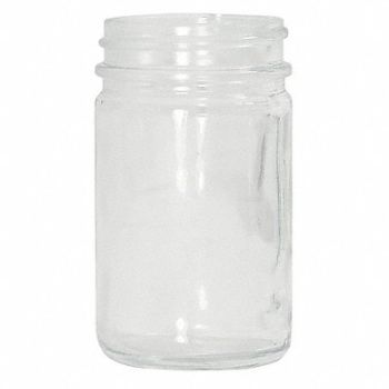 QORPAK Jar 75mL Glass Wide PK180, 21RN56