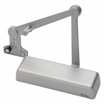 GRAINGER APPROVED Door Closer Silver 12-1/4 Housing L, 52JR03