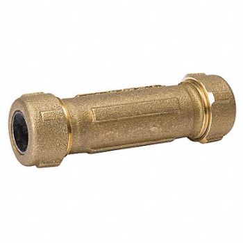 GRAINGER APPROVED Compression Coupling Brass 3/4 x 1/2 in, 21TF18
