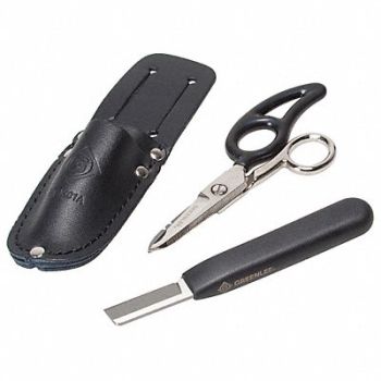 TEMPO COMMUNICATIONS Electrician Knife/Scissors 1-3/4 in, 21TX87