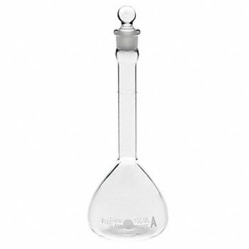 CHEMGLASS Volumetric Flask 100mL Borosilicate, 21UC90