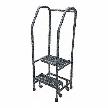 COTTERMAN Rolling Ladder Steel 50In. H. Gray, 21UP56