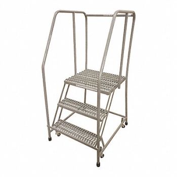 COTTERMAN Rolling Ladder Steel 60In. H. Gray, 21UP73