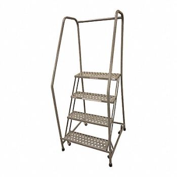 COTTERMAN Rolling Ladder Steel 70In. H. Gray, 21UV97