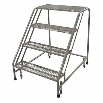 COTTERMAN Rolling Ladder Steel 40In. H. Gray, 21UV05