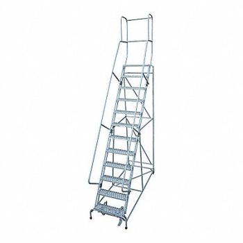 COTTERMAN Rolling Ladder Steel 162In. H. Gray, 21UY53