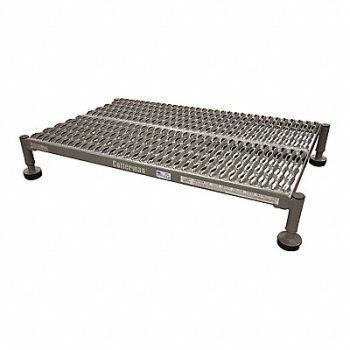 COTTERMAN Work Platform 1 Step Steel 10In. H., 21UZ97