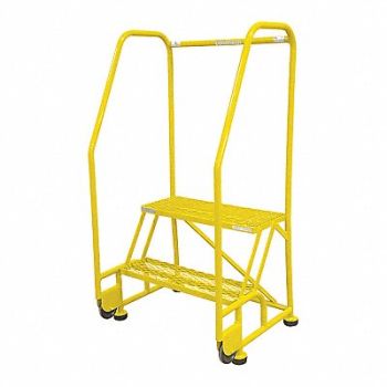 COTTERMAN Tilt and Roll Ldr Steel 50In. H. Yellow, 21VA52