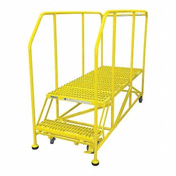 COTTERMAN Work Platform 2 Step Steel 20In. H., 21VA72
