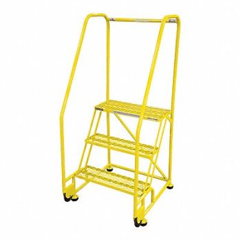 COTTERMAN Tilt and Roll Ldr Steel 60In. H. Yellow, 21VC04