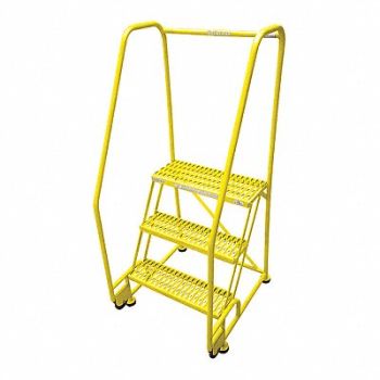 COTTERMAN Tilt and Roll Ldr Steel 60In. H. Yellow, 21VC14