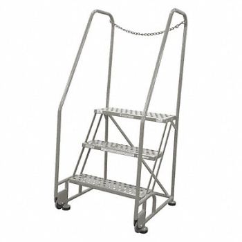 COTTERMAN Tilt and Roll Ldr Steel 60In. H. Gray, 21VC07
