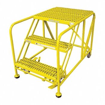 COTTERMAN Work Platform 3 Step Steel 30In. H., 21VC24