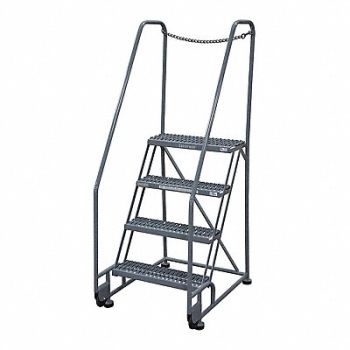 COTTERMAN Tilt and Roll Ldr Steel 70In. H. Gray, 21VD06