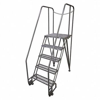 COTTERMAN Tilt and Roll Ldr Steel 90In. H. Gray, 21VE36