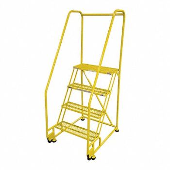 COTTERMAN Tilt and Roll Ldr Steel 70In. H. Yellow, 21VC84