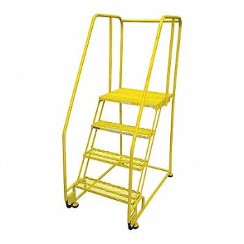 COTTERMAN Tilt and Roll Ldr Steel 70In. H. Yellow, 21VD07