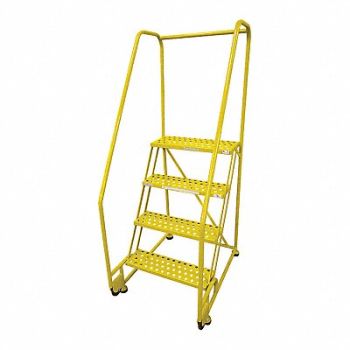 COTTERMAN Tilt and Roll Ldr Steel 70In. H. Yellow, 21VD05