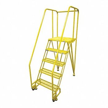 COTTERMAN Tilt and Roll Ldr Steel 80In. H. Yellow, 21VD38