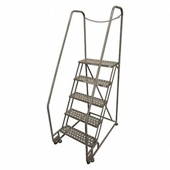 COTTERMAN Tilt and Roll Ldr Steel 80In. H. Gray, 21VD66
