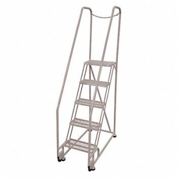COTTERMAN Tilt and Roll Ldr Steel 80In. H. Gray, 21VD46