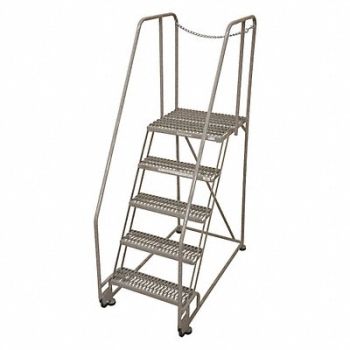 COTTERMAN Tilt and Roll Ldr Steel 80In. H. Gray, 21VD64