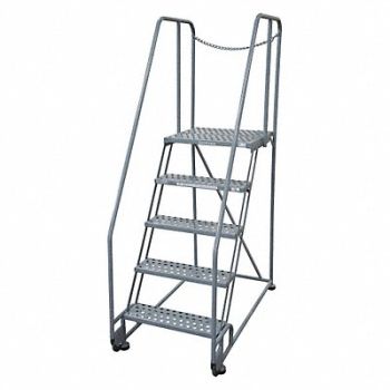 COTTERMAN Tilt and Roll Ldr Steel 80In. H. Gray, 21VD68
