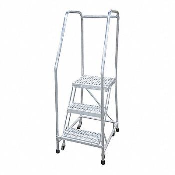 COTTERMAN Rolling Ladder Steel 50In. H. Gray, 21VE72