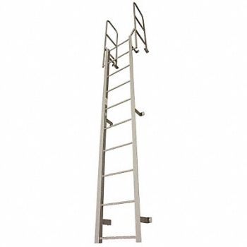 COTTERMAN Fixed Ladder 6 ft H. Steel 7 Rungs, 21VF29