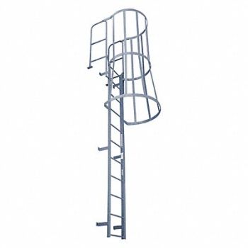 COTTERMAN Fixed Ladder w/Safety Cage 25 ft H., 21VF17
