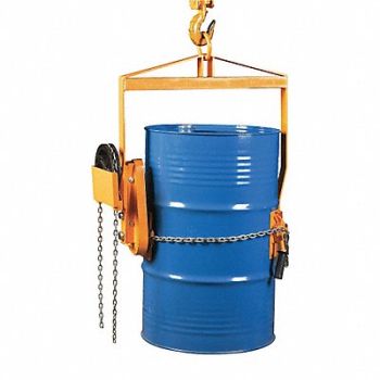 DAYTON Vertical Drum Lifter/Dispenser Ylw Steel, 21VG38