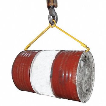 DAYTON Drum Lifter Yellow Horizontal Steel, 21VG59