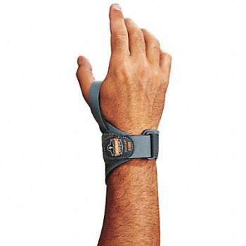 PROFLEX BY ERGODYNE Wrist Support S Left Gray, 3RYA2