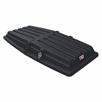 TOUGH GUY Tilt Truck Lid Black Hinged 72 in L, 21VK31