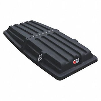 TOUGH GUY Tilt Truck Lid Black Hinged 60 In.L, 21VK32