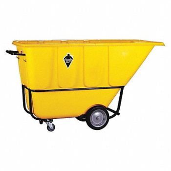 TOUGH GUY Tilt Truck Std 1 cu yd. 1250 lb Yellow, 21VK46