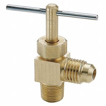 PARKER Needle Valve 3/8x1/4 in Flare-Male Pipe, 21VL47