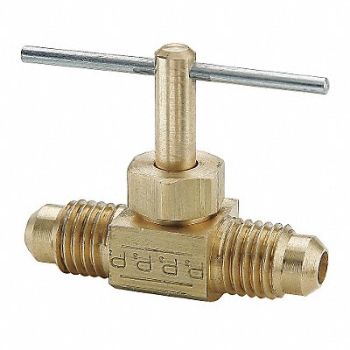 PARKER Needle Valve 1/4 in Flare to Flare, 21VL48