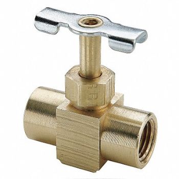 PARKER Needle Valve 1/4 In Female Pipe-Fem Pipe, 21VL65