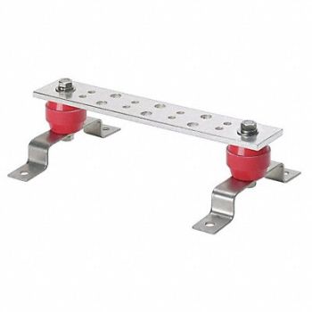 PANDUIT Busbar Copper Grounding Bar L 20in, 21WJ07