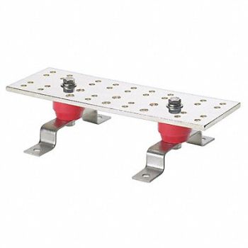 PANDUIT Busbar Copper Grounding Bar L 12in, 21WJ08