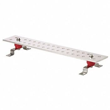 PANDUIT Busbar Copper Grounding Bar L 24in, 21WJ11
