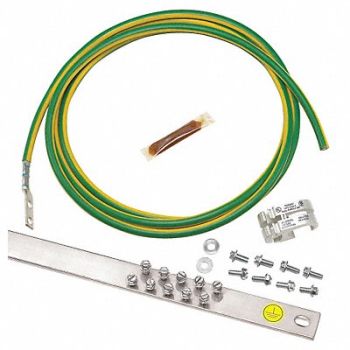 PANDUIT Strip System Copper Grounding Bar L 19in, 21WJ60