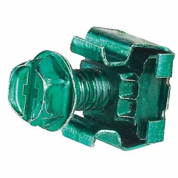 PANDUIT Grounding Cage Nut Kit Steel PK50, 21WJ64