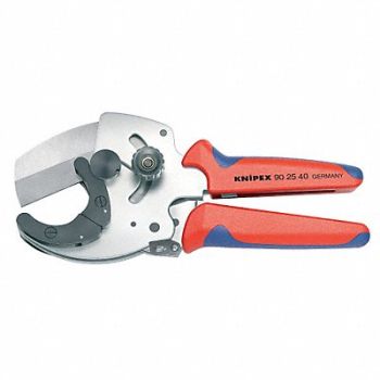 KNIPEX Plastic Pipe Cutter Ratchet 1-9/16 Cap, 21XJ93